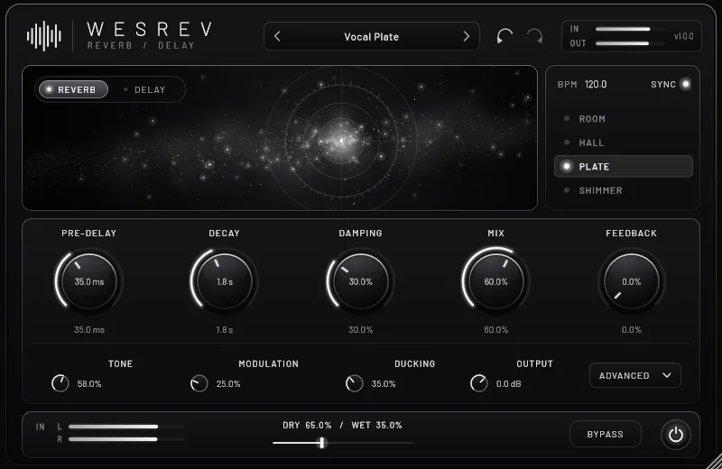 WESREV — Vocal Plate